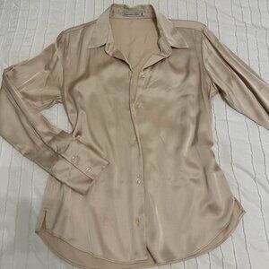 Abercrombie & Fitch Satin Button Down Shirt